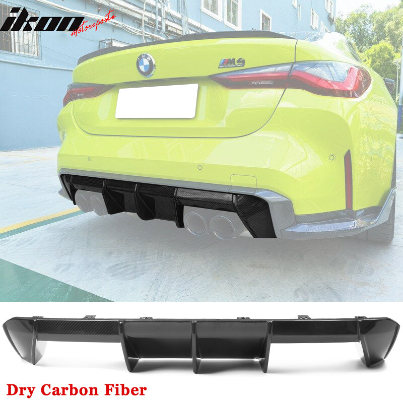 2021-2025 BMW G80 M3 G82 G83 M4 Gloss Black Bumper Diffuser Dry CF