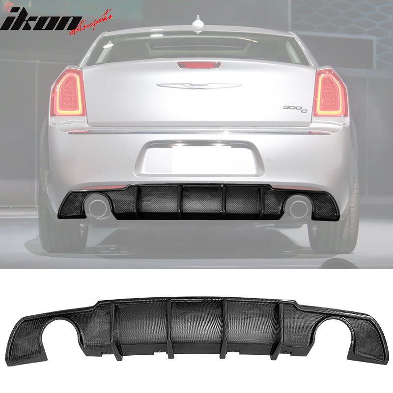 2015-2023 Chrysler 300 4 Shark Fin Style Rear Diffuser Lip PP