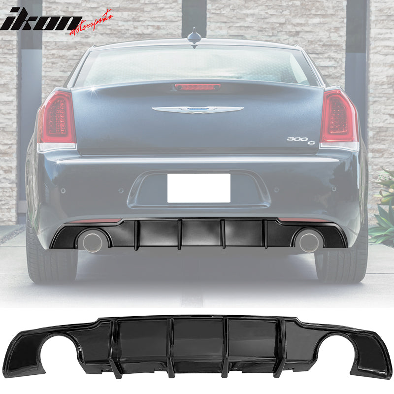 IKON MOTORSPORTS Rear Diffuser Compatible With 2015-2023 Chrysler