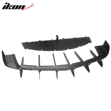 Fits 10-15 Chevrolet Camaro ZL1 MB Style Rear Diffuser Bumper Cover Fin PP