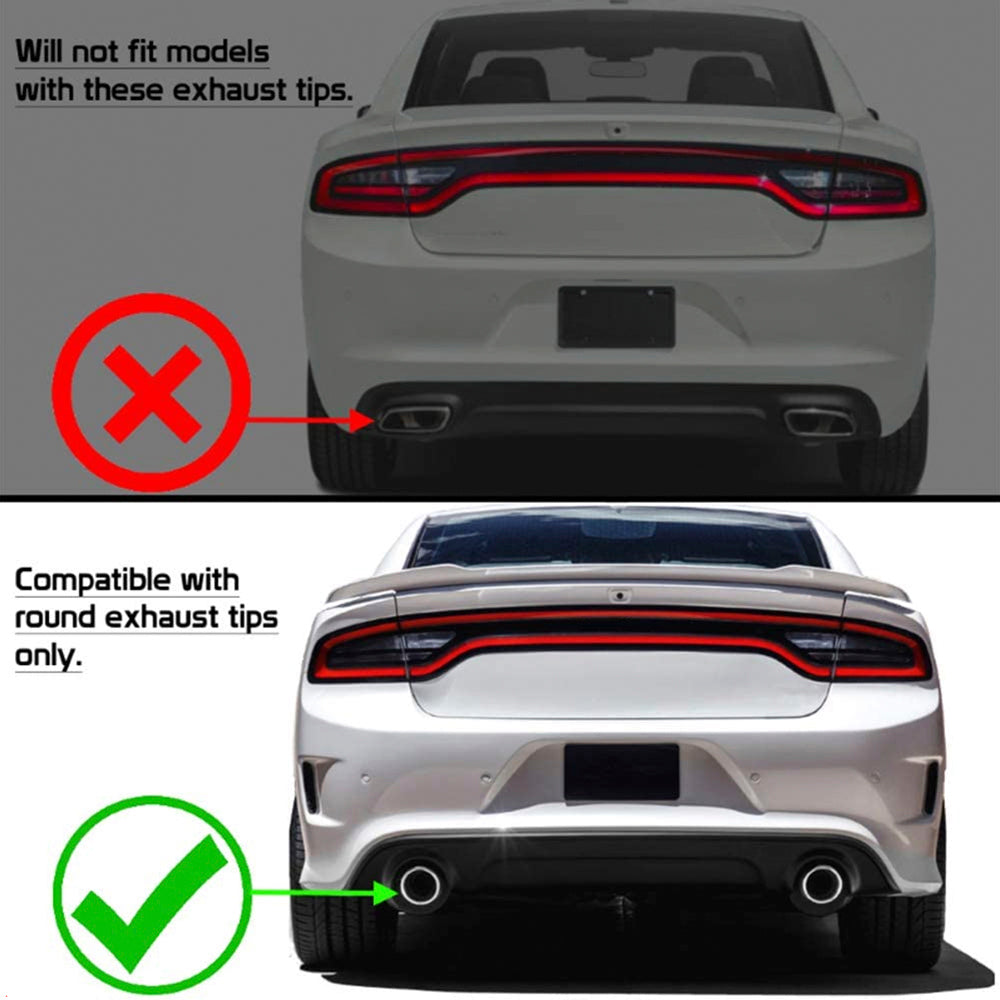 Shop Matte Black Dodge Charger Rear Diffuser Fits 2015 2023 Models Ikon Moorsport Ikon Motorsports