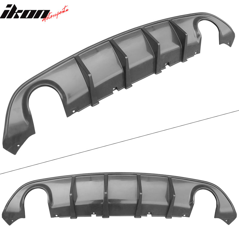 Fits 15-23 Dodge Charger SRT V3 Style Rear Diffuser with Reflective Tape