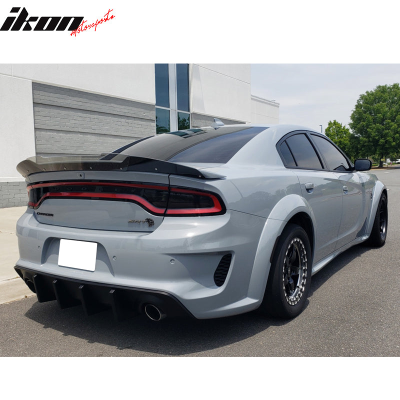 IKON MOTORSPORTS, Rear Diffuser Compatible With 2020-2023 Dodge