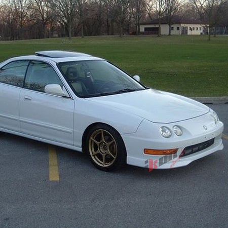 Front Bumper Lip Compatible With 1998-2001 Acura Integra, Black PP Front Lip Finisher Under Chin Spoiler Add On Bodykit Air Dam Chin Diffuser by IKON MOTORSPORTS, 1999 2000