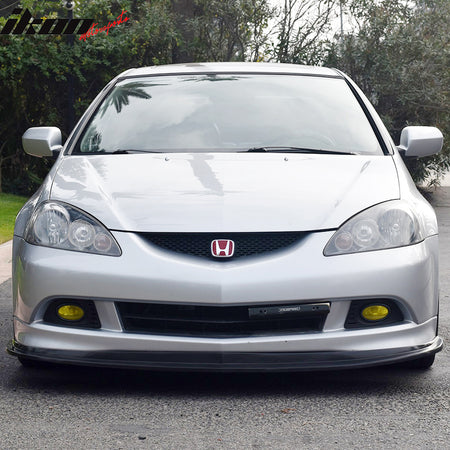 Compatible With 05-06 Acura RSX MDA Style Front Bumper Lip Spoiler Black PU By IKON MOTORSPORTS