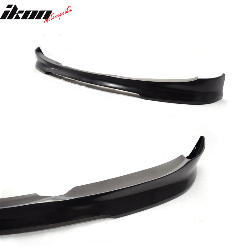 Front Bumper Lip Spoiler Compatible With 2009-2012 BMW E90, C Style Unpainted PU Air Dam Chin Protector Front Bumper Lip by IKON MOTORSPORTS, 2010