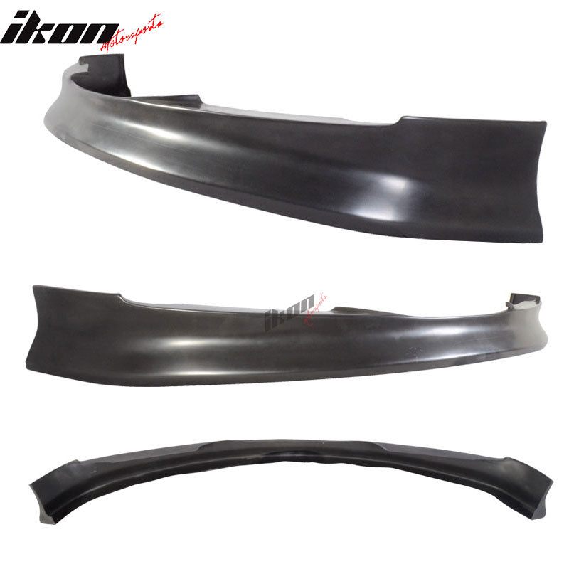 Front Bumper Lip Compatible With 2005-2008 BMW E90, IK Style Unpainted PU Front Lip Finisher Under Chin Spoiler Add On by IKON MOTORSPORTS, 2006 2007