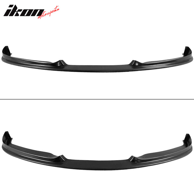 Fits 12-15 BMW F30 3-Series Sedan H Style Front Bumper Lip Unpainted Black PU