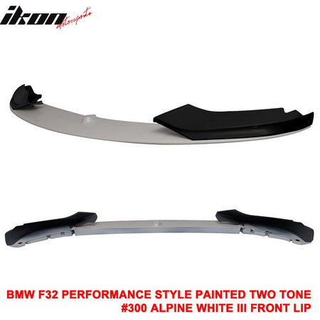 14-20 F32 F33 F36 4 Series Performance Style Front Bumper Lip Painted 2 Tone