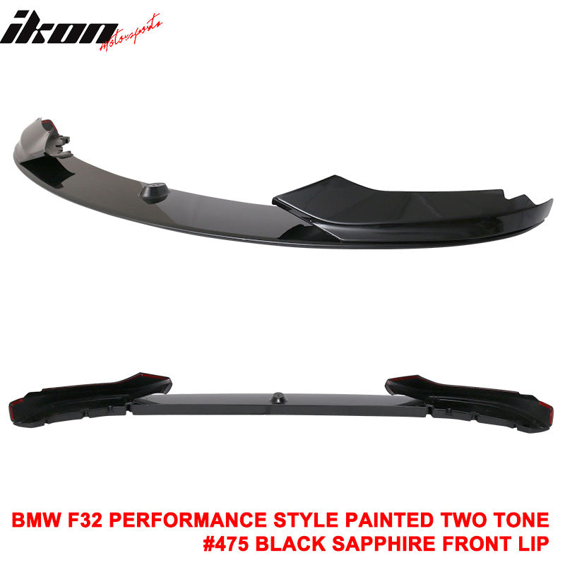 14-20 F32 F33 F36 4 Series Performance Style Front Bumper Lip Painted 2 Tone