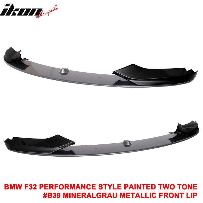 14-20 F32 F33 F36 4 Series Performance Style Front Bumper Lip Painted 2 Tone