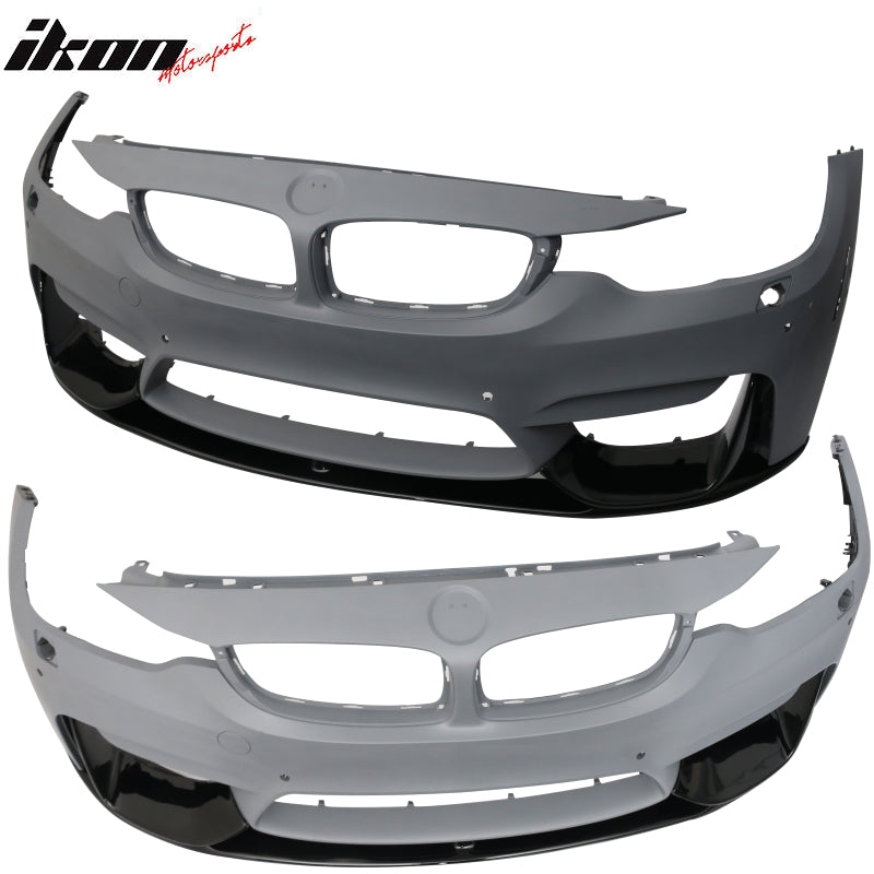 Fits 15-20 BMW F80 M3 F82 M4 Performance Style 3PC Front Bumper Lip Painted #668