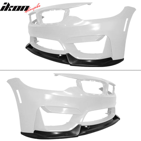 Fits 15-20 BMW F80 M3 F82 F83 M4 VRS Style Front Bumper Lip Spoiler Splitter PU