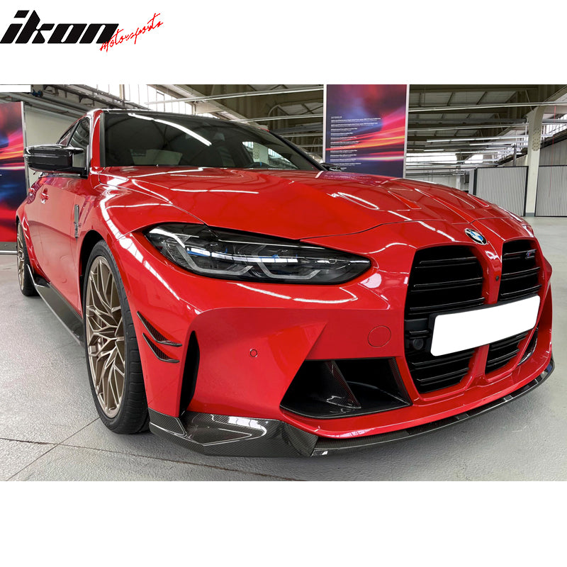 IKON MOTORSPORTS, Front Bumper Lip Compatible With 2021-2023 BMW