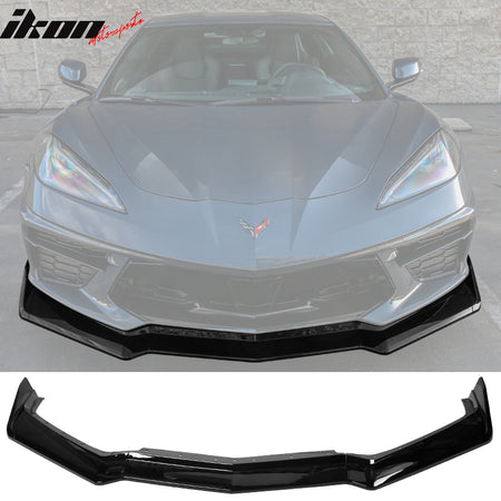 Fits 20-25 Chevy Corvette C8 IKON Style ABS Front Bumper Lip 5PCS