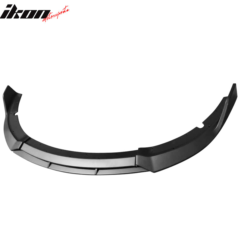 Fits 15-23 Dodge Charger SRT Front Bumper Lip Spoiler 4PC V2 Style Matte Black