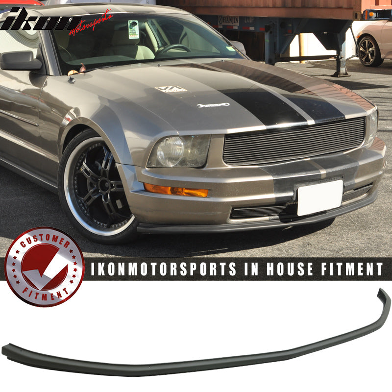 2005-2009 Ford Mustang V6 STI Style Front Bumper Lip Spoiler PU