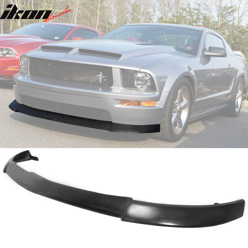 2005-2009 Ford Mustang V8 CV Type 2 Style Black Front Bumper Lip PU