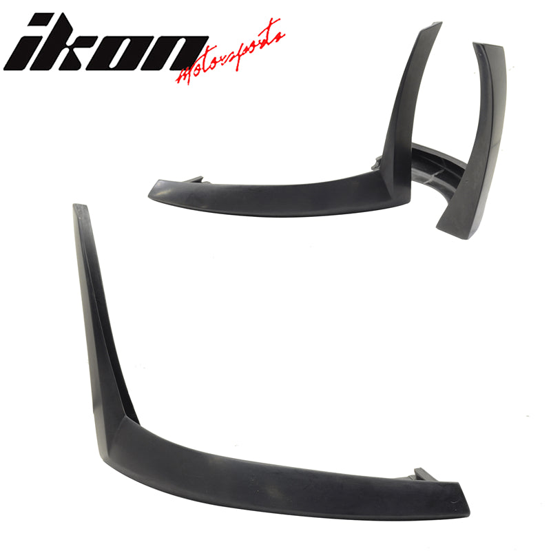 Compatible With 2010-2012 Ford Mustang V6 XE Style Front Bumper Lip Chin Spoiler 2 Piece