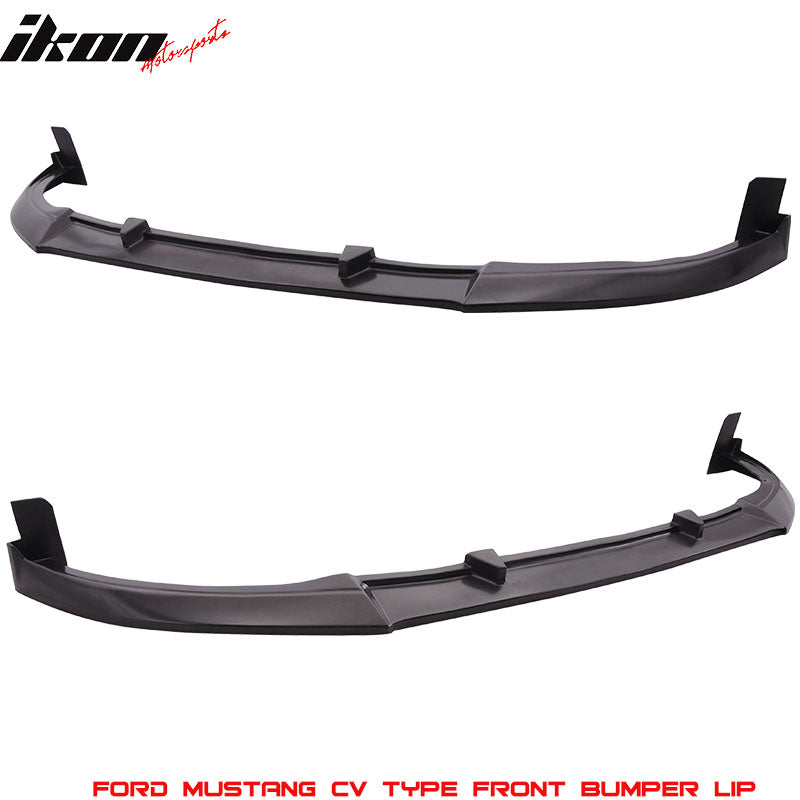 Fits 13-14 Mustang V6 V8 Type CV Front Bumper Lip Spoiler - (PU)