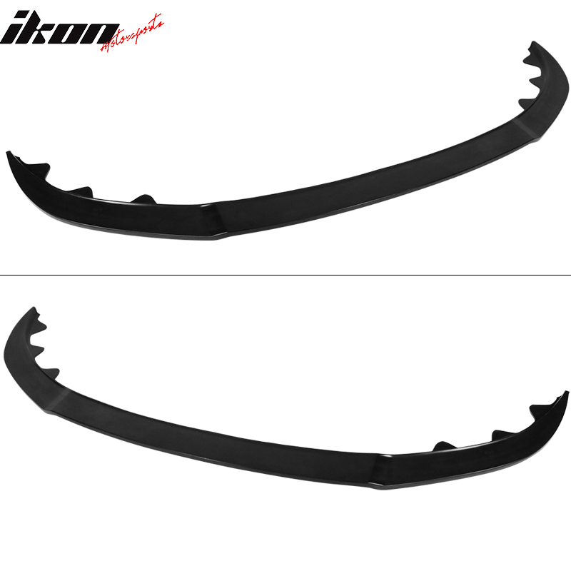 Fits 13-14 Ford Mustang GT Style Front Bumper Lip Spoiler Unpainted Black PU