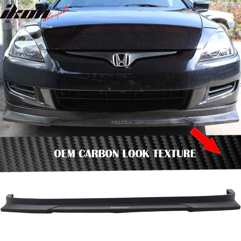 2003-2005 Honda Accord HC1 Style CF Texture Front Bumper Lip Spoiler