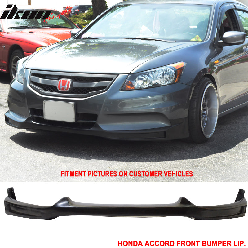 2011-2012 Honda Accord Sedan Mugen Style Front Bumper Lip Spoiler PU
