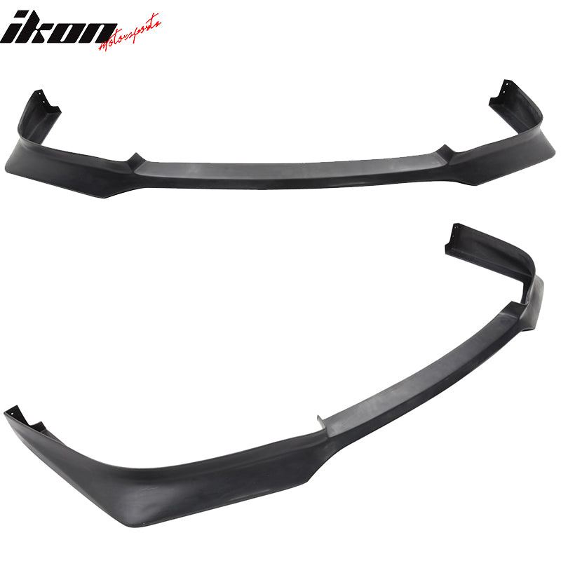 Front Bumper Lip Compatible With 1996-1997 Honda Accord, EVO Style Black PU Front Lip Finisher Under Chin Spoiler Add On by IKON MOTORSPORTS