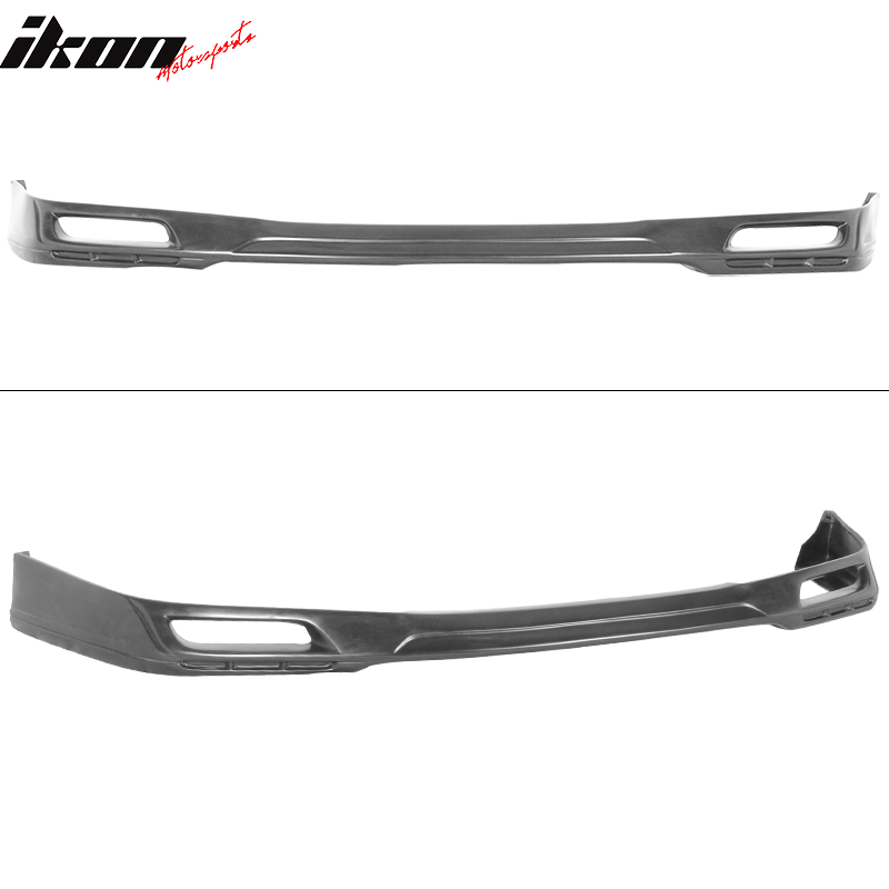 Front Bumper Lip Compatible With 1998-2002 HONDA ACCORD 2 DOOR COUPE, Type J PU Black Front Lip Spoiler Splitter Air Dam Chin Diffuser by IKON MOTORSPORTS, 1999 2000 2001