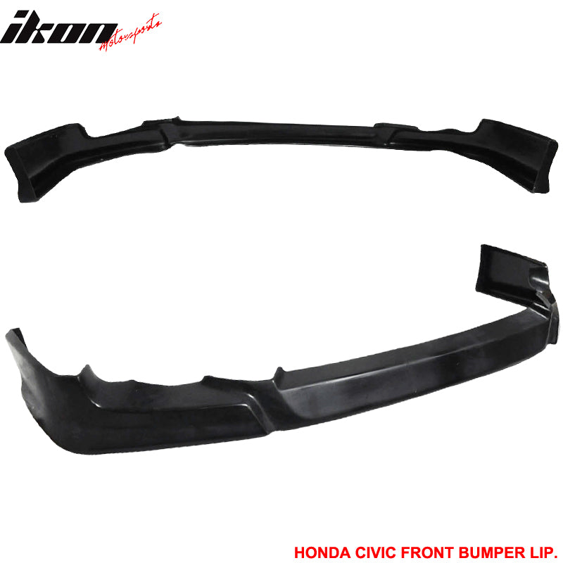 Fit 2009-2011 Honda Civic Front Bumper Lip HFP Style Unpainted PU