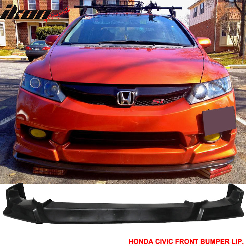 Fits 09-11 Civic HF-P Front & Mugen RR Rear Bumper Lip & Brake Lamp PU