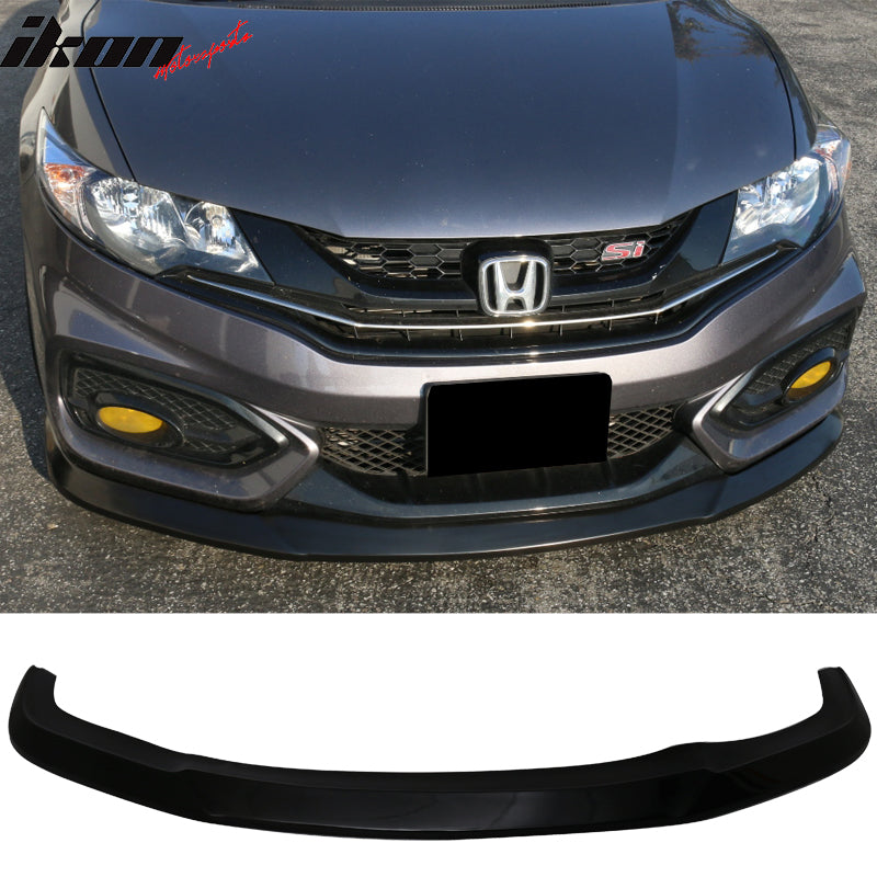 2014-15 Honda Civic Painted Crystal Black Pearl NH731P Front Splitter