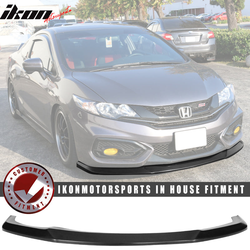 2014-2015 Honda Civic Coupe IKON Style Unpainted Front Lip Splitter PU