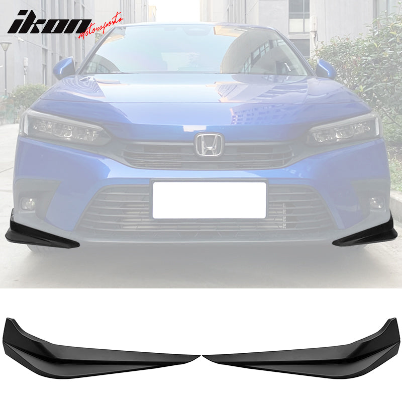 Front Li Splitter IKON MOTORSPORTS, 2PCS Front Splitters Compatible with 2022-2024 Honda ...
