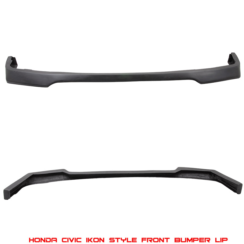 Fits 88-91 Honda Civic IKON Style Front Bumper Lip Spoiler Bodykit Unpainted PU