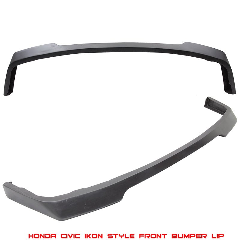 Fits 88-91 Honda Civic IKON Style Front Bumper Lip Spoiler Bodykit Unpainted PU