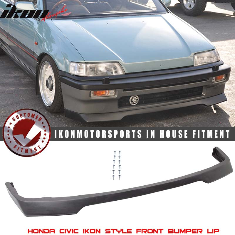 1988-1991 Honda Civic IKON -2000 Style Front Bumper Lip Spoiler PU