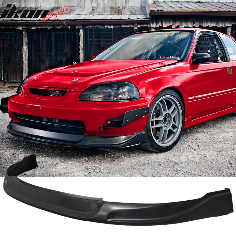 1996-1998 Honda Civic Type Concept Sport Front Bumper Lip Spoiler PU