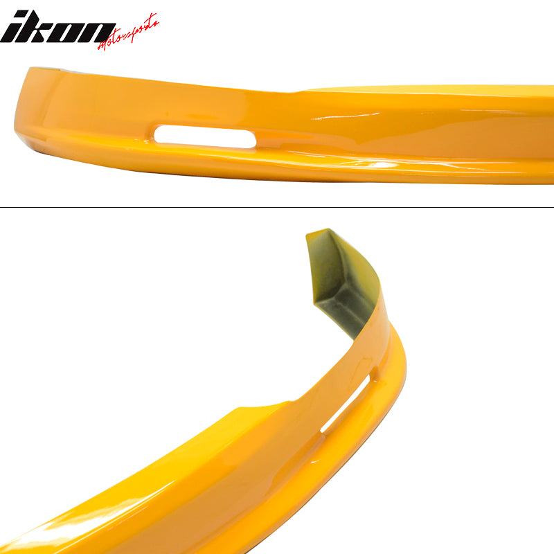 Fits 96-98 Honda Civic EK Mugen Style Front Bumper Lip Spoiler PU Painted Orange