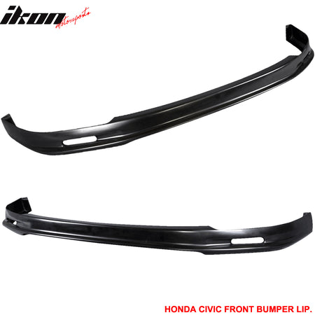 Fits 96-98 Civic Mugen PP Front Bumper Lip + 2PC Rear Bumper Lip Valance Spats