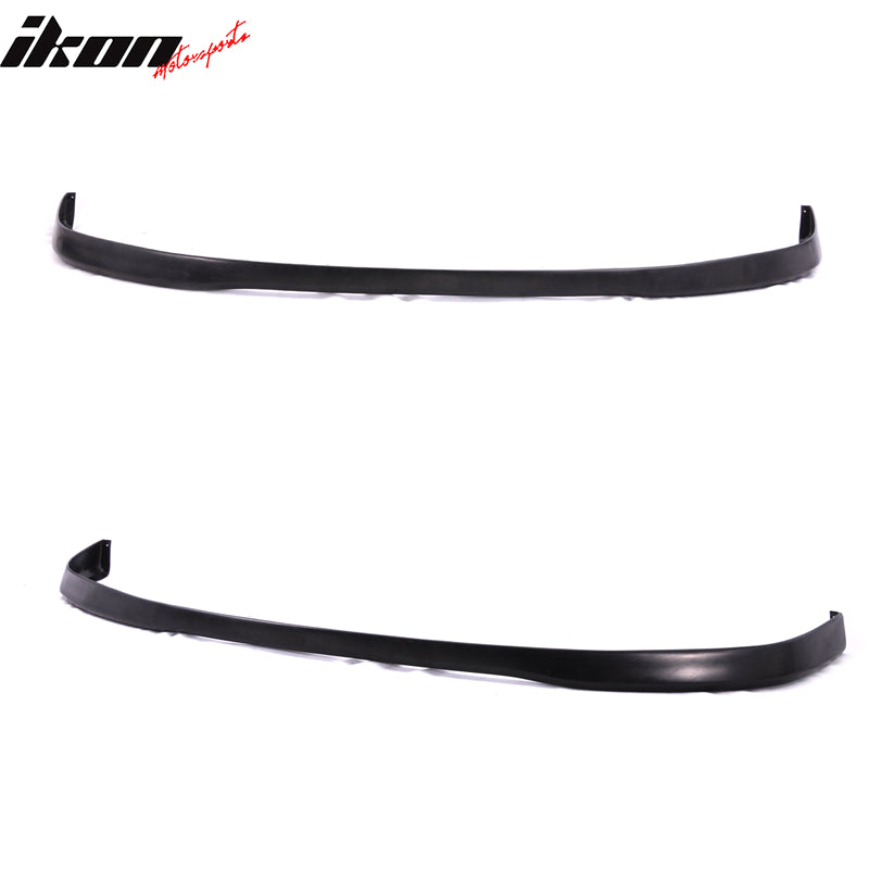 Front Bumper Lip Compatible With 1996-1998 Honda Civic, Factory Style Black PU Front Lip Finisher Under Chin Spoiler Add On by IKON MOTORSPORTS, 1997