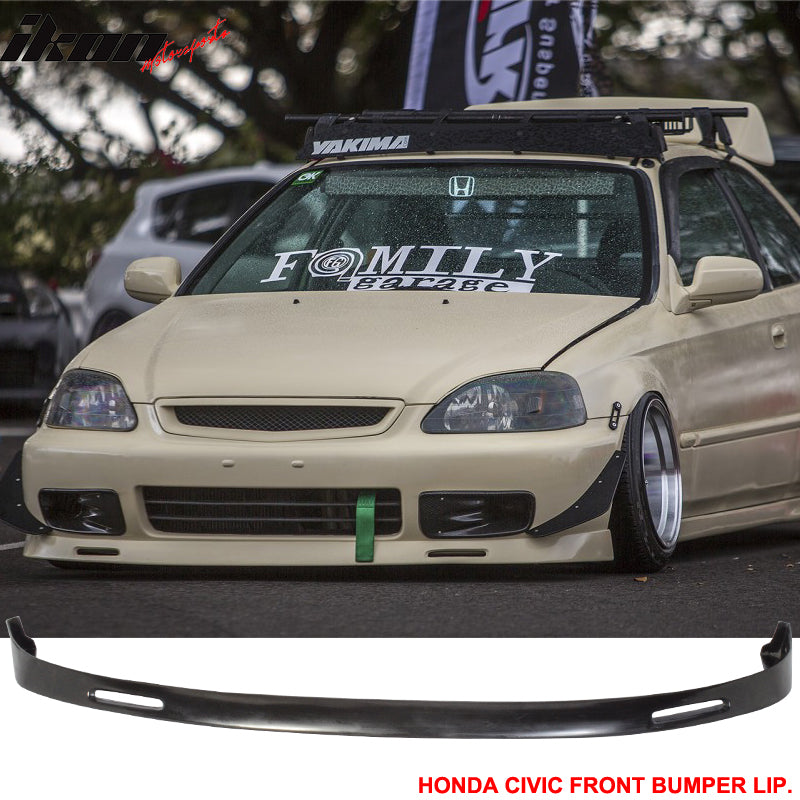 c wes front lip honda 99 GV Style For 1999-2000 Civic (2Dr Coupe/3Dr Hatchback/4Dr Sedan) aerodynamic benefits For 99-00 Honda Civic EK