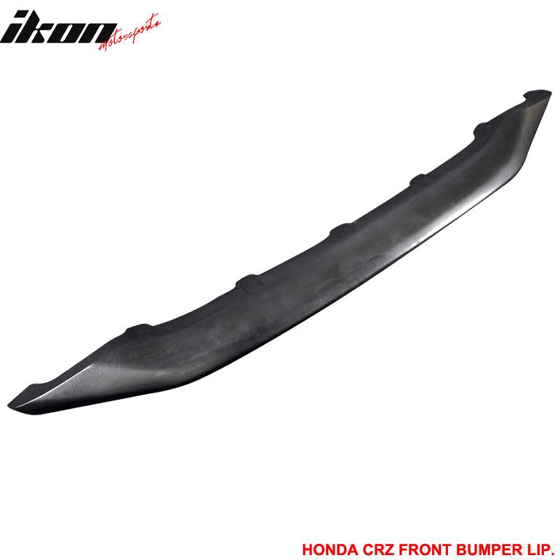 Factory Style Urethane Front Bumper Lip Spoiler Body Kit Compatible With 11-14 CRZ CR-Z 2Dr PU