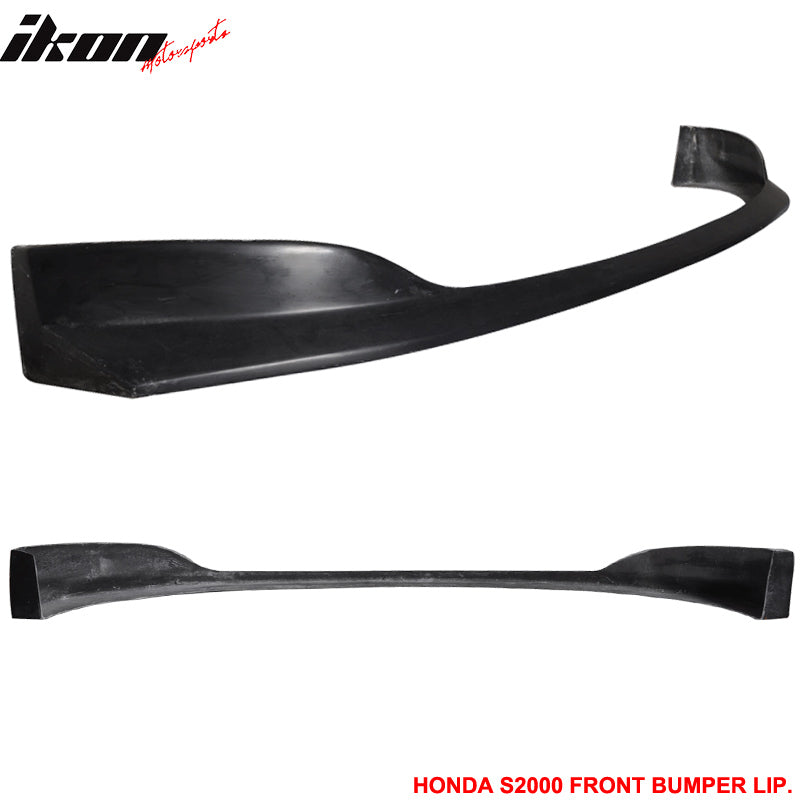 Fits 04-09 Honda S2000 AP2 AMS Style Front Bumper Lip Spoiler Unpainted PU