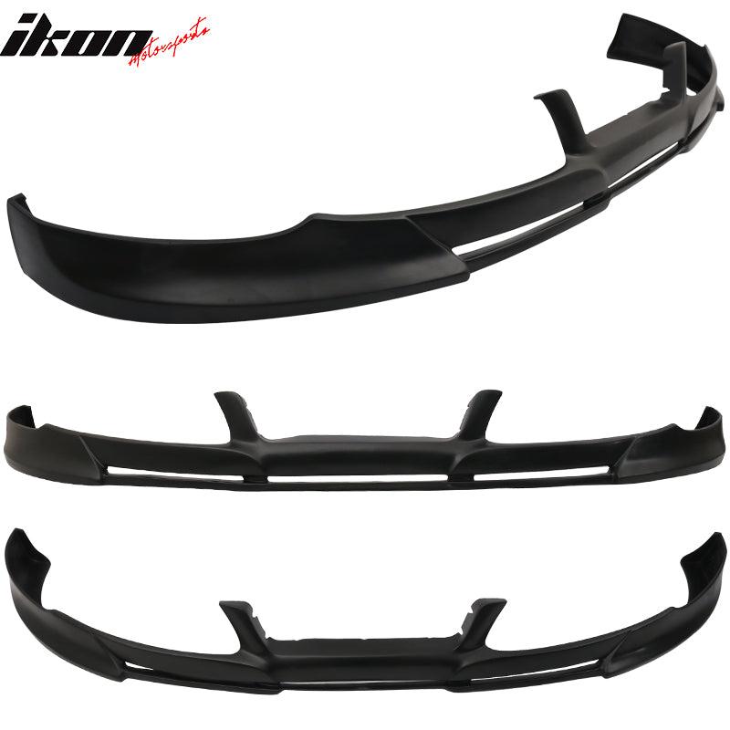 Front Bumper Lip Compatible With 2010-2012 Hyundai Genesis Coupe 2Dr All Models CFX Style Unpainted Black Spoiler Splitter Valance Fascia Cover Guard Protection Conversion by IKON MOTORSPORTS, 2011