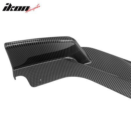 Fits 14-17 Infiniti Q50 Base Premium Front Bumper Lip Carbon Fiber Print 3PC