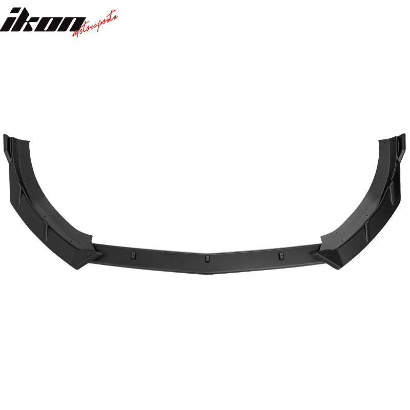 IKON MOTORSPORTS, 3PCS Front Bumper Lip Compatible With 2021-2022 Kia K5 GT-Line, Front Bumper Lip Spoiler Air Dam Chin Added on Bodykit Replacement PP IKON Style
