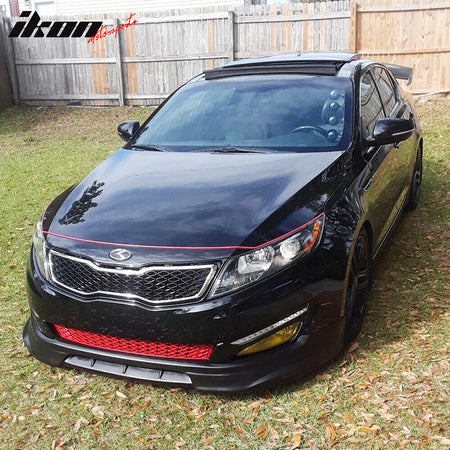 Fits 10-13 Kia Optima K5 DS Style Front Bumper Lip Spoiler Splitter Unpainted PU