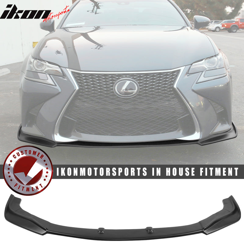 2016-2019 Lexus GS V2 Style Painted Front Bumper Lip Spoiler Painted