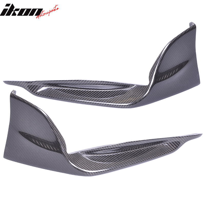 IKON MOTORSPORTS, Front Bumper Lip Compatible With 1998-2005 Lexus GS300 GS400 GS430 , Matte Carbon Fiber Tte style Front Lip Spoiler Wing Chin Splitter, 1999 2000 2001 2002 2003 2004